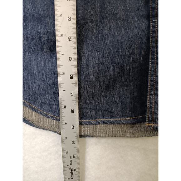 Industrie Casual Button Down Mens Denim Shirt sz Large - Picture 5 of 6